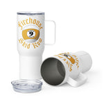 9 Ball Travel mug with a handle