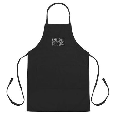 Skid Row Fire Embroidered Apron